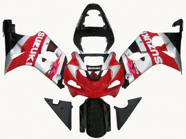 2000-2002 Suzuki GSXR1000 Motorcycle Fairings - Red Silver White Black Canada Websites