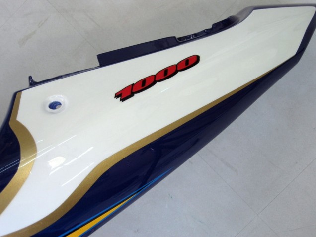 2000-2002 Suzuki GSXR1000 Motorcycle Fairings - Yellow Dark Blue White Motul Corona Canada Websites