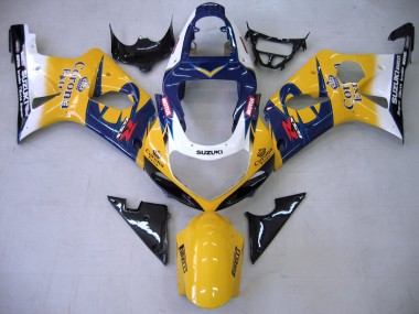 2000-2002 Suzuki GSXR1000 Motorcycle Fairings - Yellow Dark Blue White Motul Corona Canada Websites