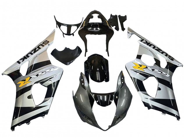 2003-2004 Suzuki GSXR 1000 Motorcycle Fairings - Glossy Black Silver Grey Yellow Canada Websites