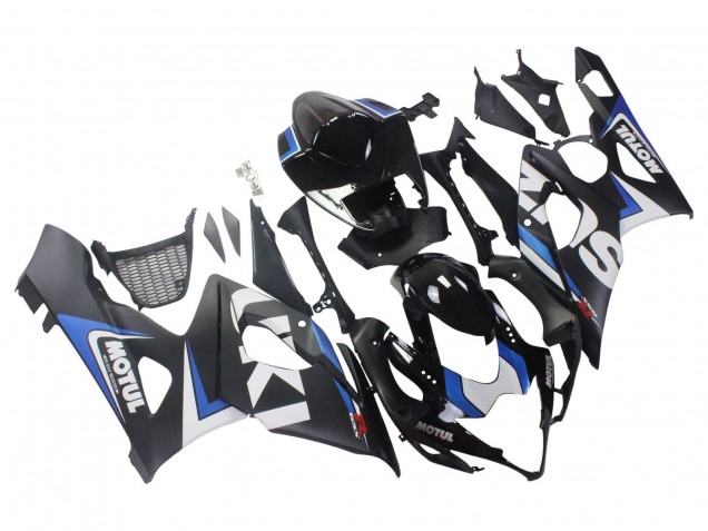 2005-2006 Suzuki GSXR 1000 Motorcycle Fairings - Black Blue White Motul Canada Websites