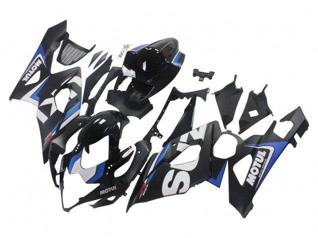 2005-2006 Suzuki GSXR 1000 Motorcycle Fairings - Black Blue White Motul Canada Websites