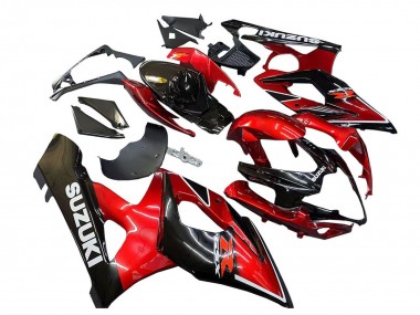 2005-2006 Suzuki GSXR 1000 Motorcycle Fairings - Red Glossy Black Canada Websites
