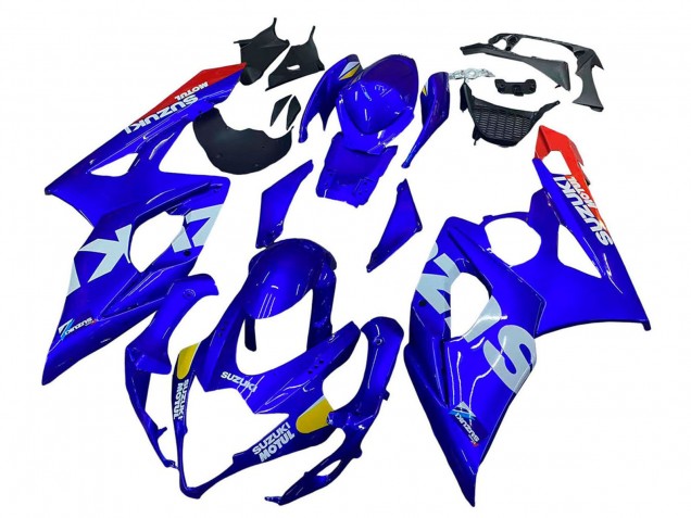 2005-2006 Suzuki GSXR 1000 Motorcycle Fairings - Blue Yellow White Red Motul Canada Websites