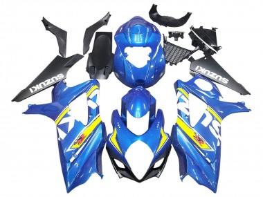 2007-2008 Suzuki GSXR 1000 Motorcycle Fairings - Blue Yellow Black Canada Websites