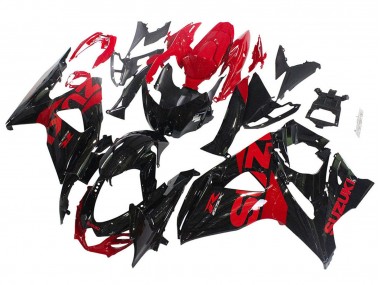 2009-2016 Suzuki GSXR 1000 Motorcycle Fairing Kits - Glossy Black Red Canada Websites