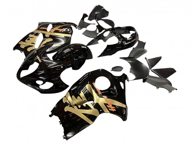 1996-2007 Suzuki GSXR 1300 Hayabusa Motorcycle Fairings - Glossy Black Gold Hayabusa Canada Websites