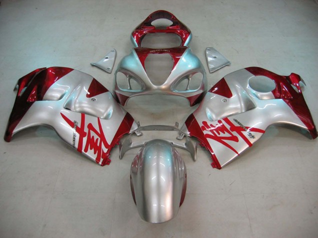 1996-2007 Suzuki GSXR 1300 Hayabusa Motorcycle Fairings - Silver Red Hayabusa Canada Websites