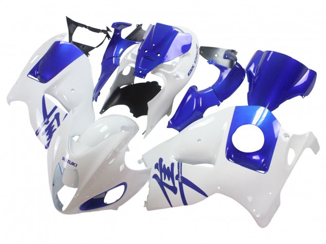 1996-2007 Suzuki GSXR 1300 Hayabusa Motorcycle Fairings - White Blue Hayabusa Canada Websites