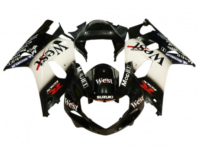 2001-2003 Suzuki GSXR 600 / GSXR 750 Motorcycle Fairings - Glossy Black White West Red Canada Websites