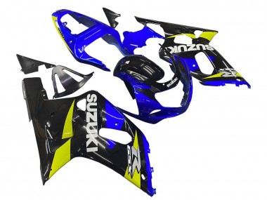 2001-2003 Suzuki GSXR 600 / GSXR 750 Motorcycle Fairings - Blue Yellow Glossy Black Canada Websites