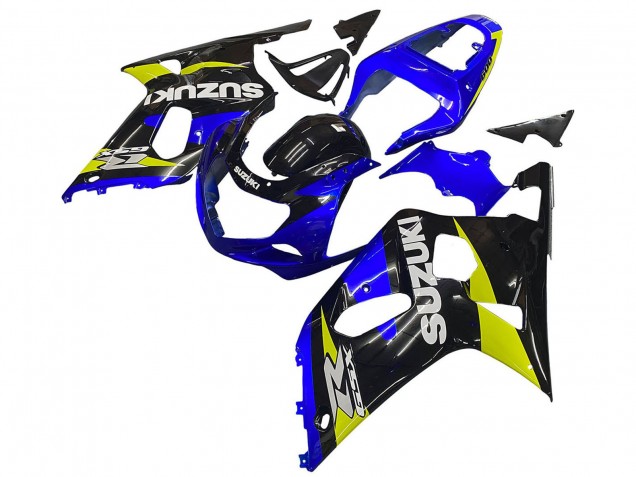 2001-2003 Suzuki GSXR 600 / GSXR 750 Motorcycle Fairings - Blue Yellow Glossy Black Canada Websites