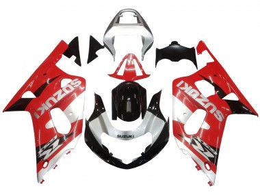2001-2003 Suzuki GSXR 600 / GSXR 750 Motorcycle Fairing - Red White Glossy Black Canada Websites