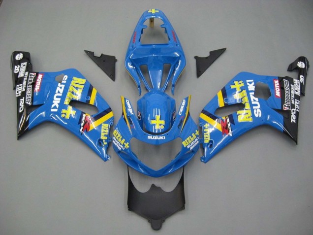 2001-2003 Suzuki GSXR 600 / GSXR 750 Motorcycle Fairings - Blue Yellow Black Motul Rizla Canada Websites