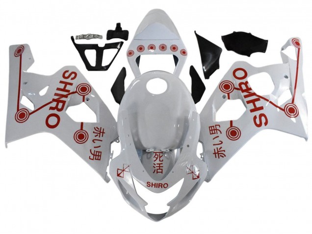 2001-2003 Suzuki GSXR 600 / GSXR 750 Motorcycle Fairings - White Red Shiro Canada Websites