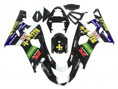 2001-2003 Suzuki GSXR 600 / GSXR 750 Motorcycle Fairings - Glossy Black Green White Yellow Rizla Canada Websites