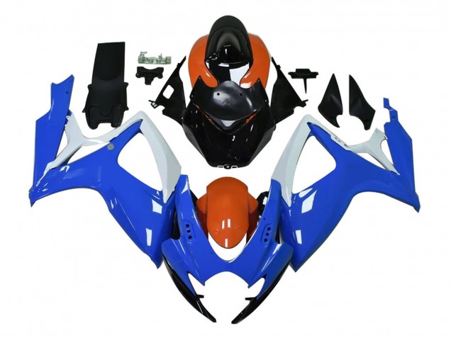 2004-2005 Suzuki GSXR 600 / GSXR 750 Motorcycle Fairings - White Blue Orange Black Canada Websites