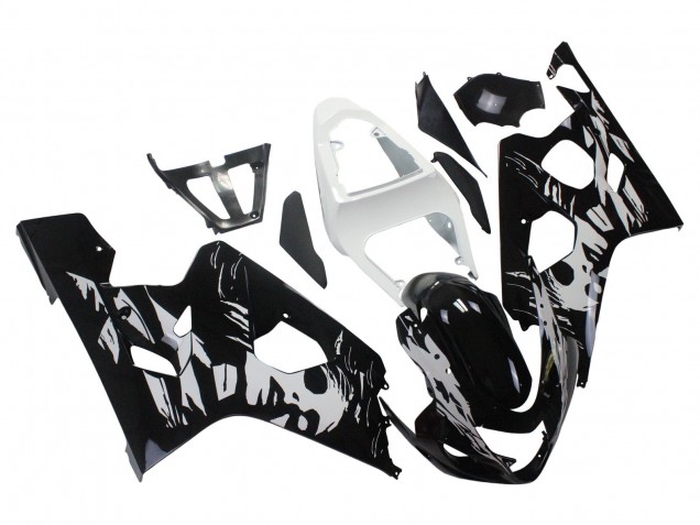 2004-2005 Suzuki GSXR 600 / GSXR 750 Motorcycle Fairing - White Black Canada Websites