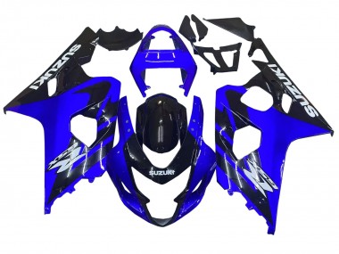 2004-2005 Suzuki GSXR 600 / GSXR 750 Motorcycle Fairings - Blue Black White Decal Canada Websites