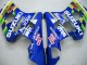 2004-2005 Suzuki GSXR 600 / GSXR 750 Motorcycle Fairings - Blue White Yellow Green Telefumica Motul MoviStar Canada Websites
