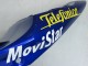 2004-2005 Suzuki GSXR 600 / GSXR 750 Motorcycle Fairings - Blue White Yellow Green Telefumica Motul MoviStar Canada Websites