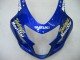 2004-2005 Suzuki GSXR 600 / GSXR 750 Motorcycle Fairings - Blue White Yellow Green Telefumica Motul MoviStar Canada Websites