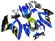 2008-2010 Suzuki GSXR 600 / GSXR 750 Motorcycle Fairings - Blue Fluorescent Green Shark Canada Websites