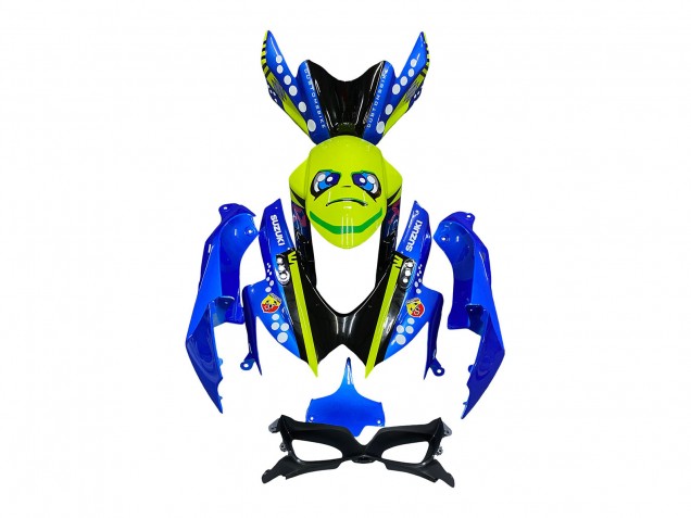 2008-2010 Suzuki GSXR 600 / GSXR 750 Motorcycle Fairings - Blue Fluorescent Green Shark Canada Websites