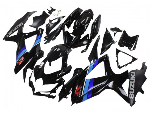 2008-2010 Suzuki GSXR 600 / GSXR 750 Motorcycle Fairings - Glossy Black Blue Canada Websites