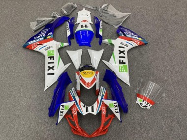 2008-2010 Suzuki GSXR 600 / GSXR 750 Motorcycle Fairings - White Blue Red Green Yellow Fixi 11 Canada Websites