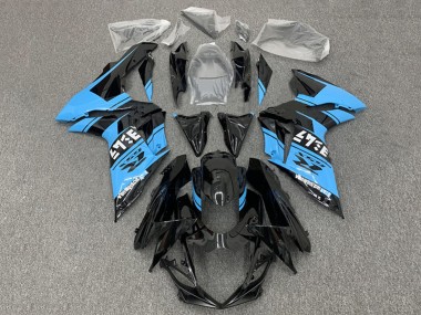 2011-2024 Suzuki GSXR 600 / GSXR 750 Motorcycle Fairings - Glossy Black Light Blue Canada Websites