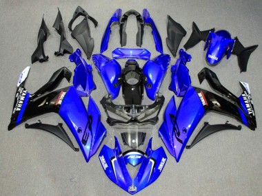 2015-2018 Yamaha YZF R3/R25 Motorcycle Fairings - Blue Glossy Black Canada Websites