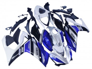 2015-2018 Yamaha YZF R3/R25 Motorcycle Fairings - White Blue Black Yamalube Canada Websites