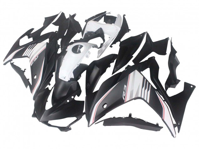 2015-2018 Yamaha YZF R3/R25 Motorcycle Fairing - White Red Matte Black Canada Websites
