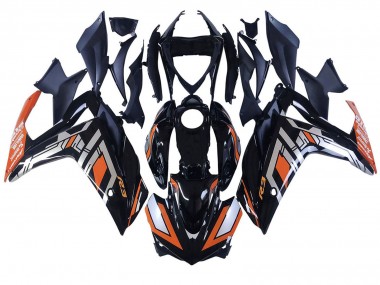 2015-2018 Yamaha YZF R3/R25 Motorcycle Fairings - Blue Orange Silver Yamalube Canada Websites