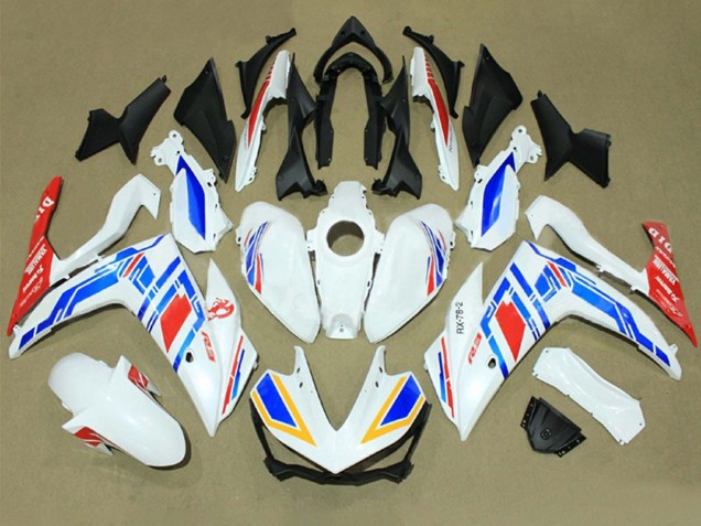 2015-2018 Yamaha YZF R3/R25 Motorcycle Fairings - White Blue Red Yamalube Canada Websites
