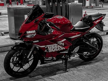 2019-2021 Yamaha YZF R3/R25 Motorcycle Fairings - Dark Red White Silver Black Valsir Canada Websites