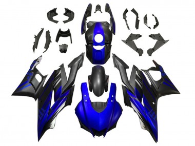 2019-2021 Yamaha YZF R3/R25 Motorcycle Fairing - Blue Matte Black Canada Websites