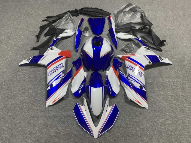 2019-2021 Yamaha YZF R3/R25 Motorcycle Fairings - White Blue Red Semakin Didepan Canada Websites