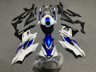 2019-2021 Yamaha YZF R3/R25 Motorcycle Fairings - White Blue Black Yamalube Canada Websites