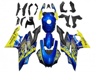 2019-2021 Yamaha YZF R3/R25 Motorcycle Fairings - Yellow Blue Black Motul Canada Websites