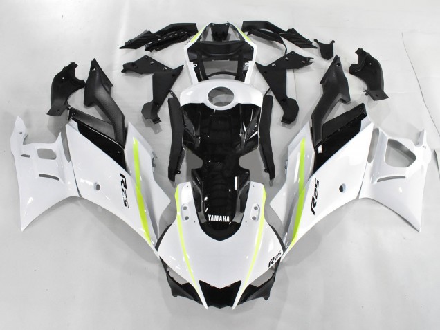 2019-2021 Yamaha YZF R3/R25 Motorcycle Fairings - White Green Black Canada Websites