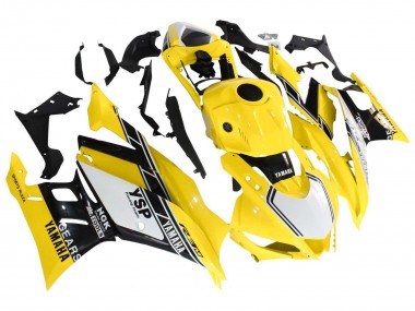 2019-2021 Yamaha YZF R3/R25 Motorcycle Fairings - Yellow White Black Stripe Canada Websites