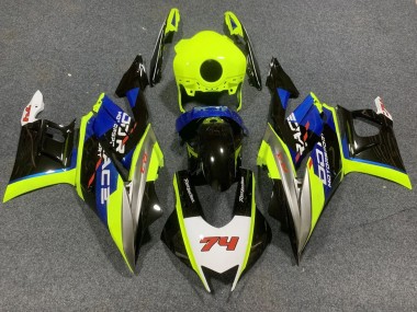 2022-2024 Yamaha YZF R3/R25 Motorcycle Fairings - Neon Green Blue Glossy Black 74 Canada Websites