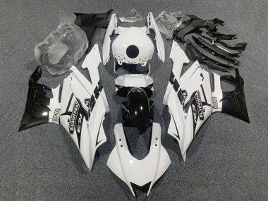 2022-2024 Yamaha YZF R3/R25 Motorcycle Fairings - White Glossy Black Canada Websites