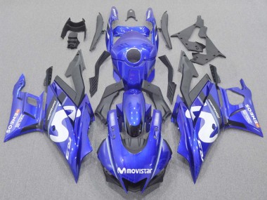 2022-2024 Yamaha YZF R3/R25 Motorcycle Fairings - Blue White Black MoviStar ENEOS Yamalube Canada Websites
