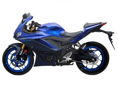 2022-2024 Yamaha YZF R3/R25 Motorcycle Fairing - Blue Matte Black Canada Websites