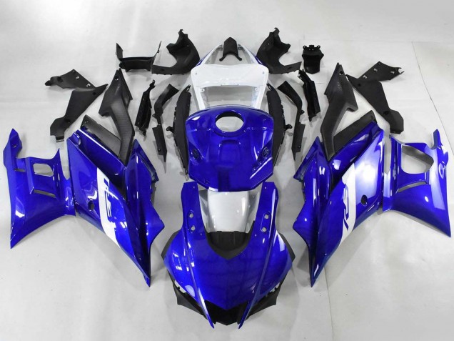 2022-2024 Yamaha YZF R3/R25 Motorcycle Fairings - Blue White Matte Black Canada Websites