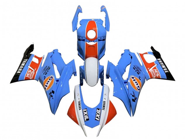 2022-2024 Yamaha YZF R3/R25 Motorcycle Fairings - Blue Orange White Gulf Canada Websites