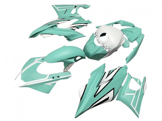 2022-2024 Yamaha YZF R3/R25 Motorcycle Fairings - Light Green White Black Stripe Canada Websites
